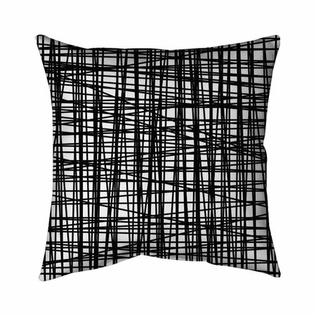 BEGIN HOME DECOR 20 x 20 in. Abstract Small Stripes-Double Sided Print Indoor Pillow 5541-2020-AB30